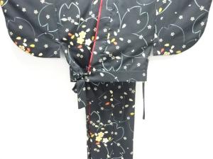 桜模様二部式小紋着物